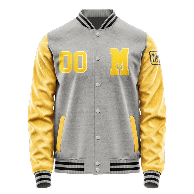 Custom Gray Gold Jacket Jb0404300417301817