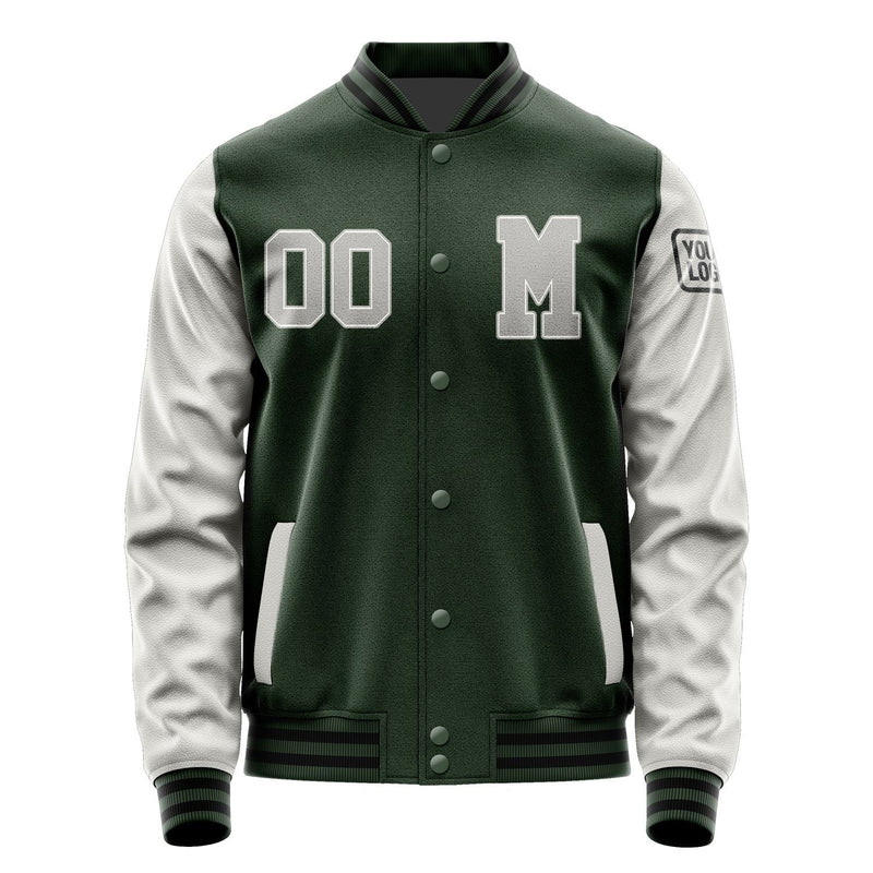 Custom Dark Green Gray Jacket Jb0606040617041817