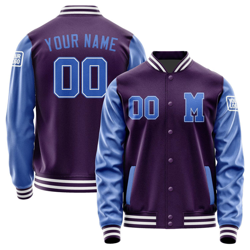 Custom Purple Sky Blue Jacket Jb0707090718091818