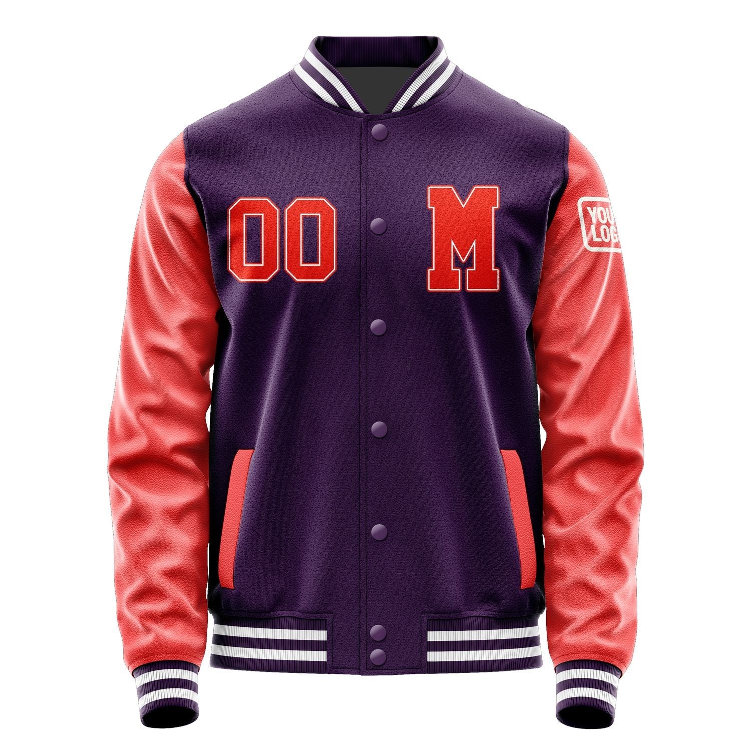 Custom Purple Orange Red Jacket Jb0707120718121818