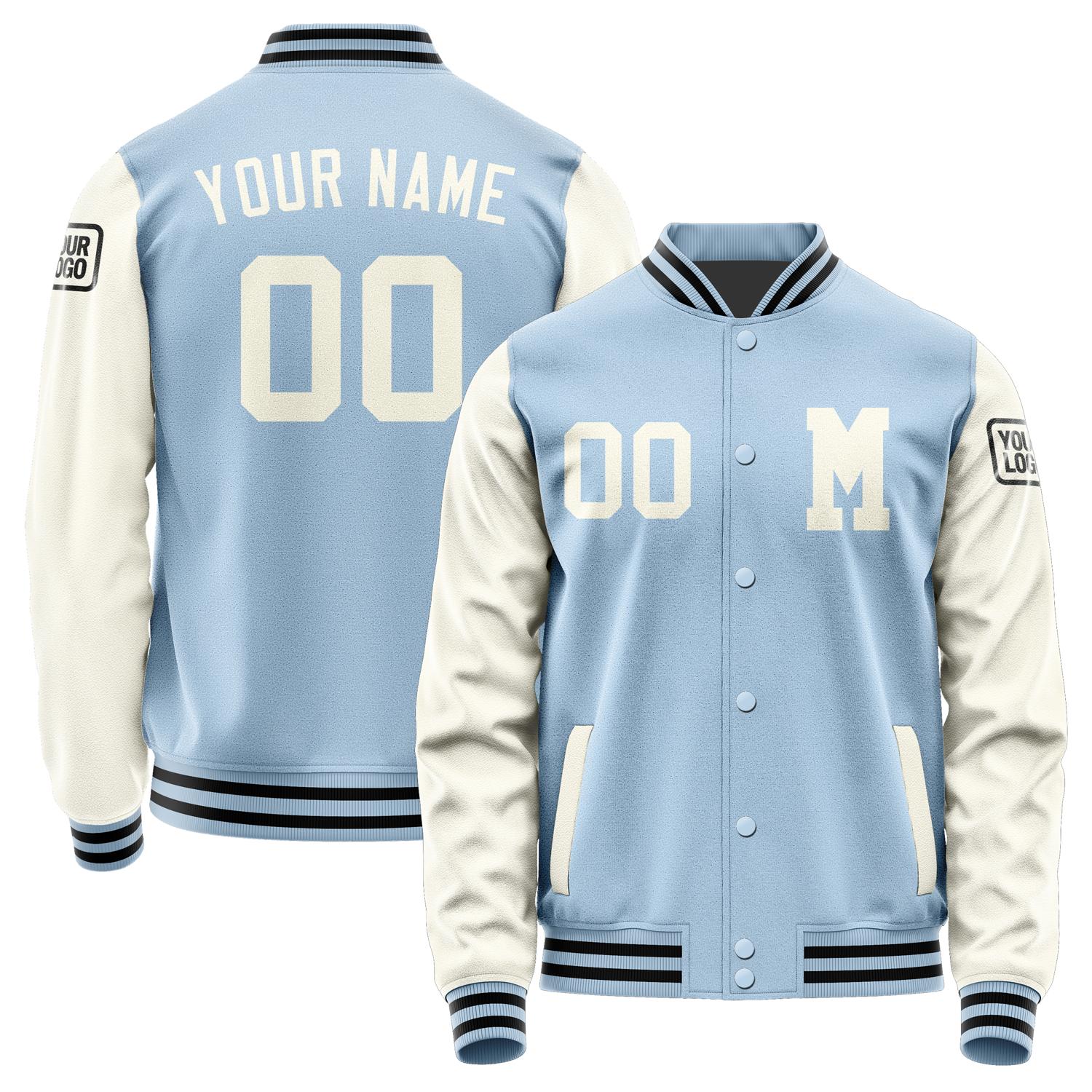 Custom Light Blue Cream Jacket Jb0808030817031817