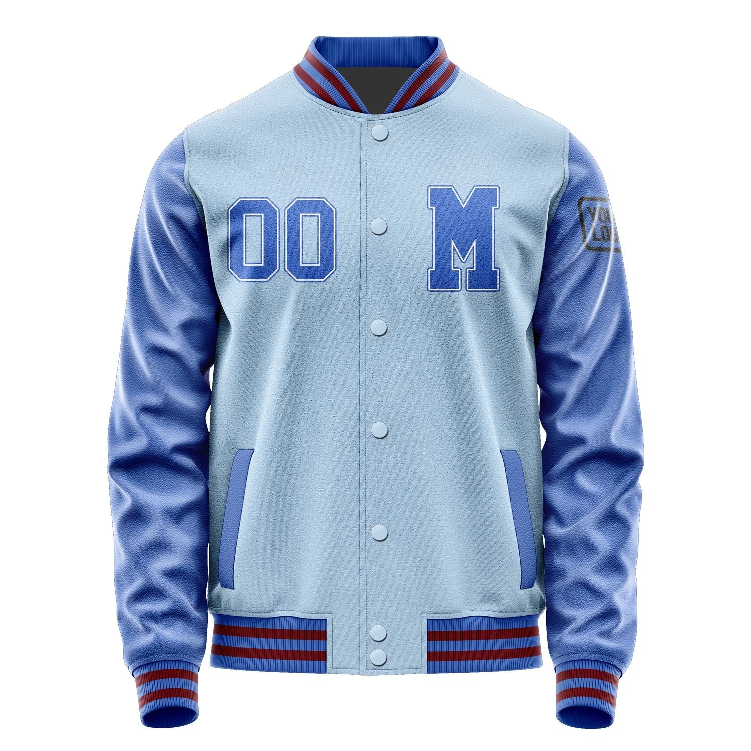 Custom Light Blue Sky Blue Jacket Jb0808090915091817