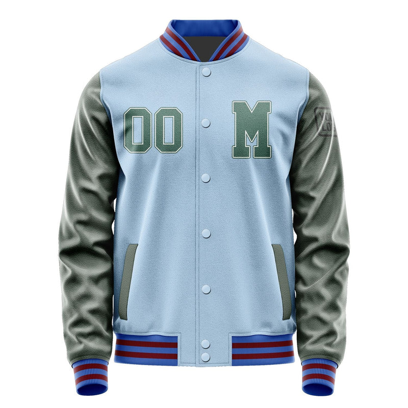 Custom Light Blue Blue Green Jacket Jb0808270915271817