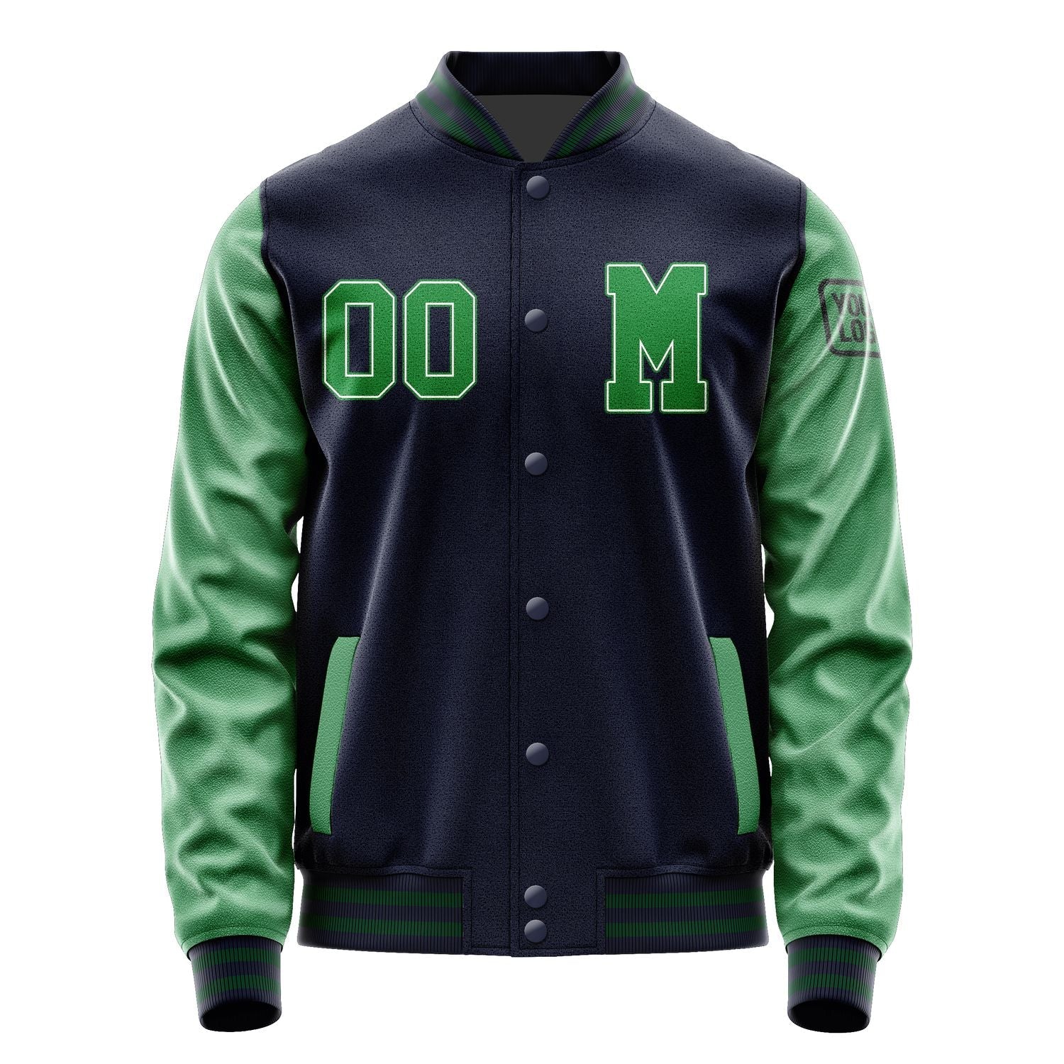 Custom Navy Emerald Green Jacket Jb1111241105241817