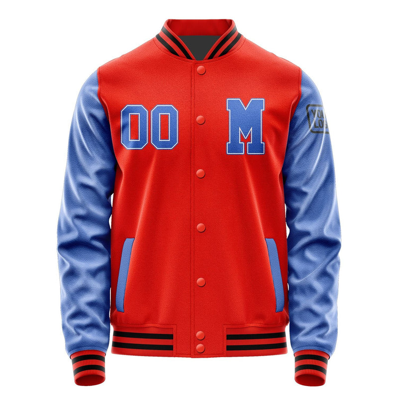 Custom Orange Red Sky Blue Jacket Jb1212091217091817