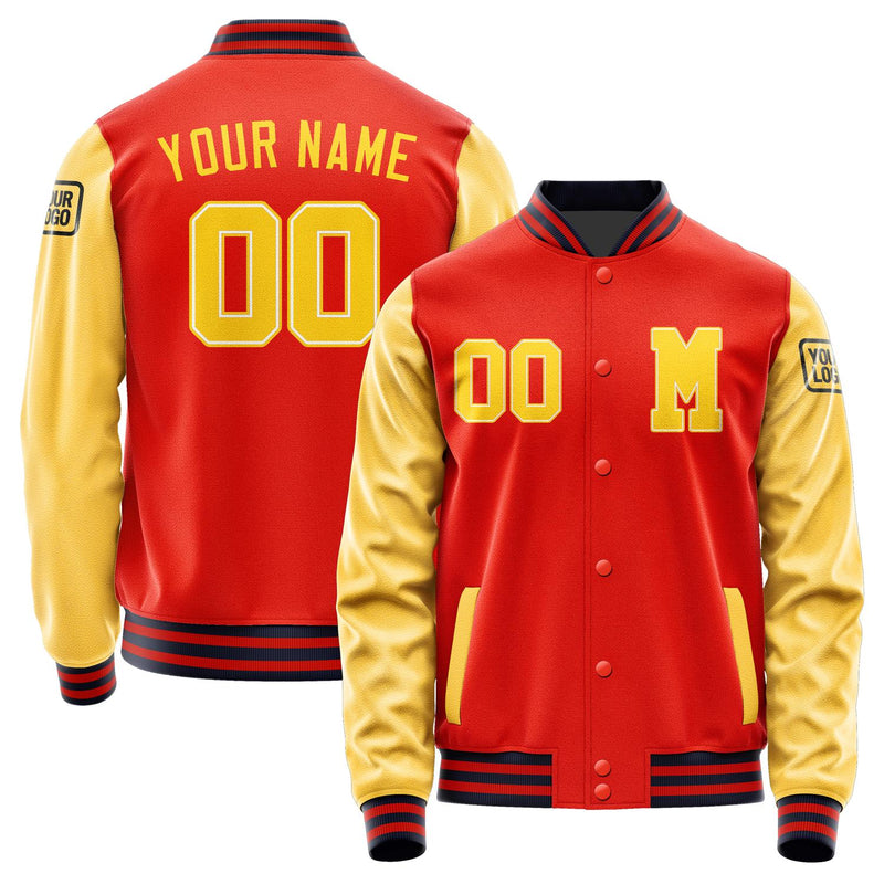 Custom Orange Red Gold Jacket Jb1212301112301817