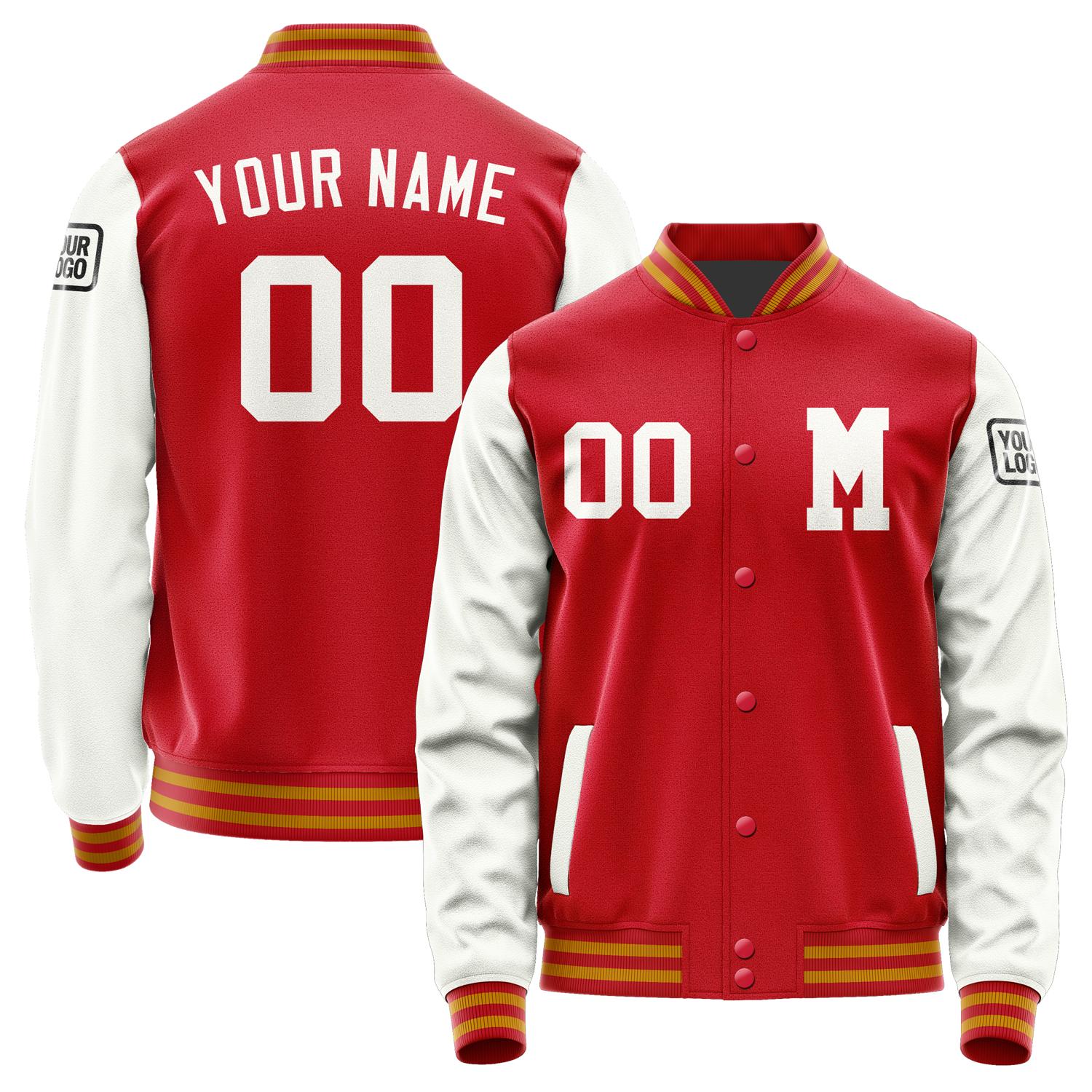 Custom Red White Jacket Jb1414181419181817