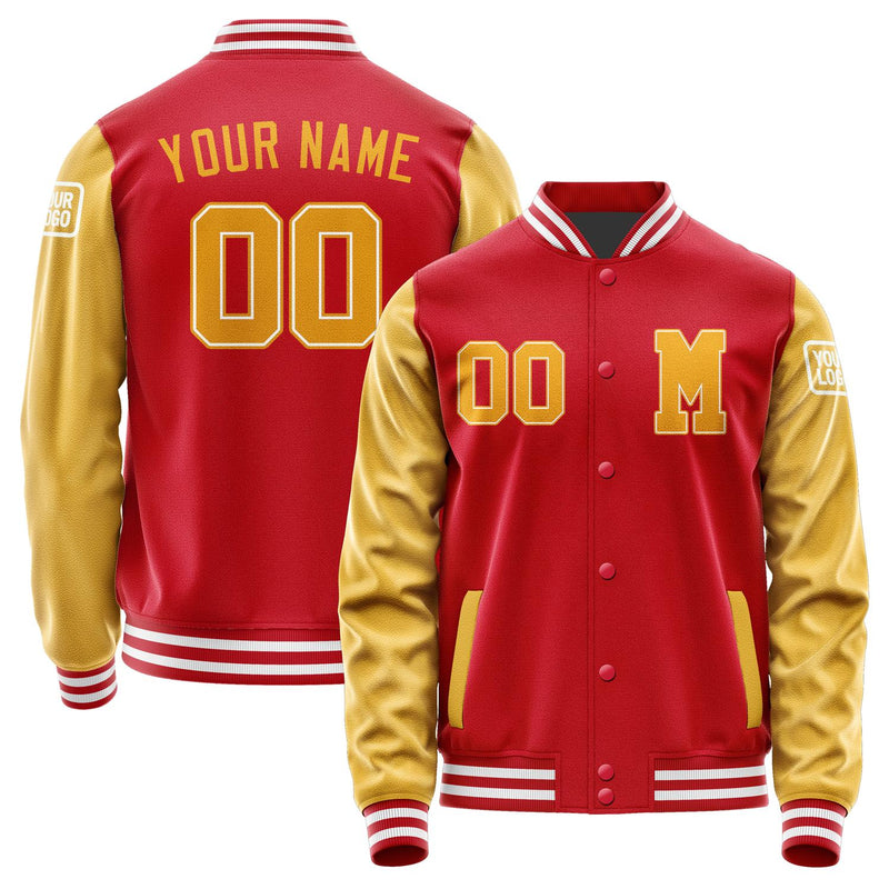 Custom Red Yellow Jacket Jb1414191418191818