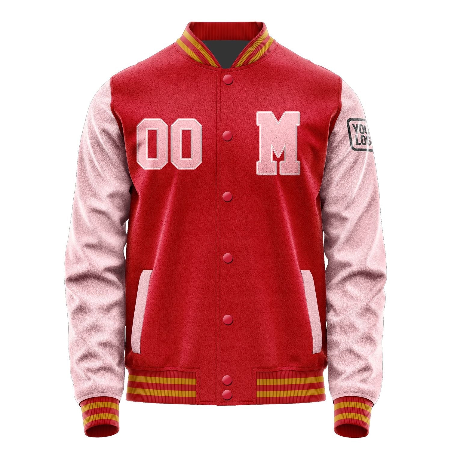 Custom Red Light Pink Jacket Jb1414211419211817