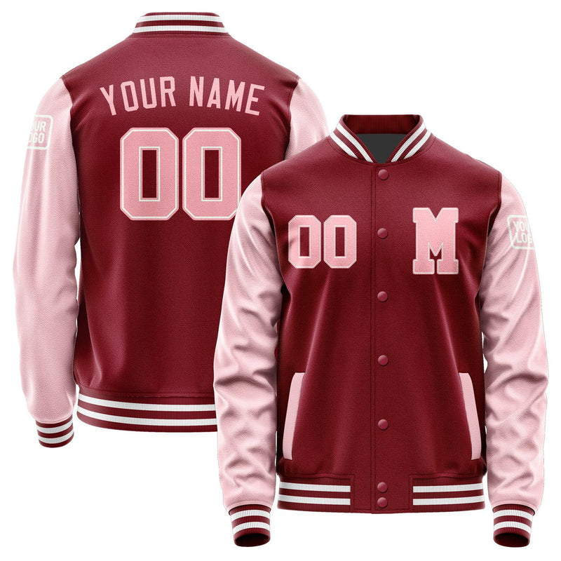 Custom Crimson Red Light Pink Jacket Jb1515211518211818