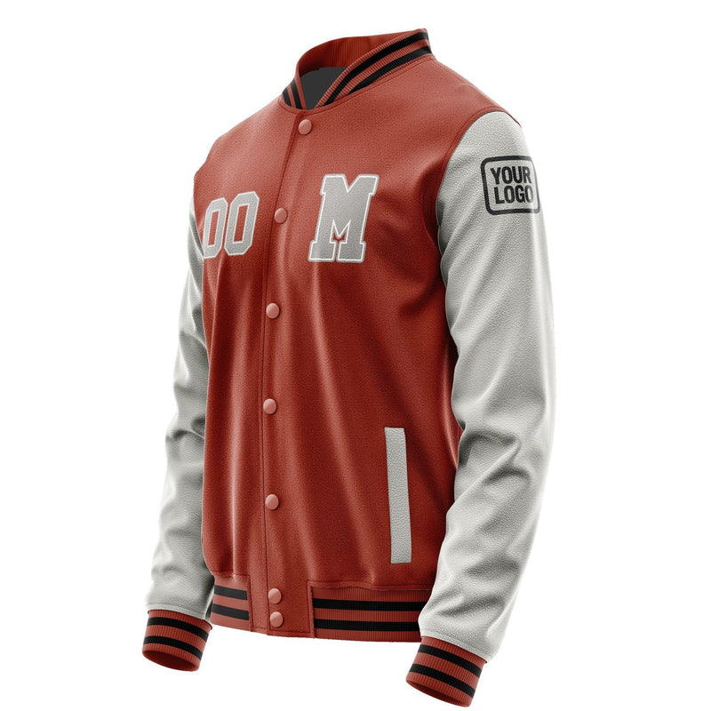 Custom Coral Red Gray Jacket Jb1616041617041817