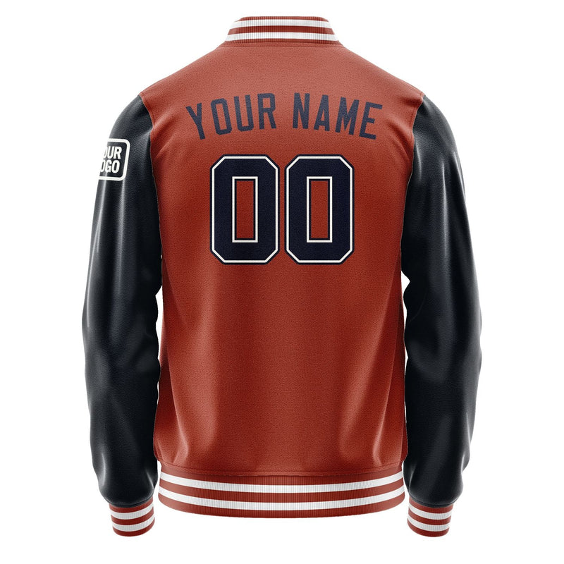Custom Coral Red Navy Jacket Jb1616111618111818