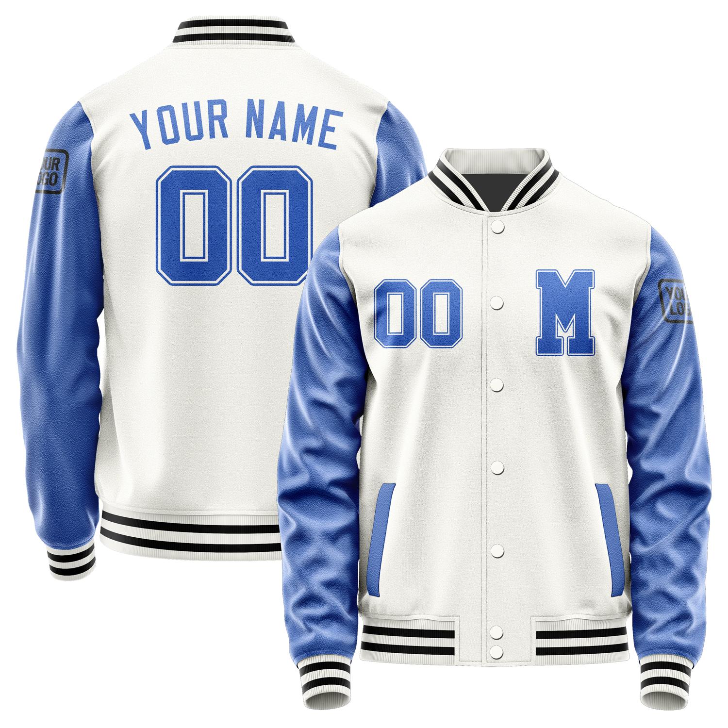 Custom White Sky Blue Jacket Jb1818091817091817