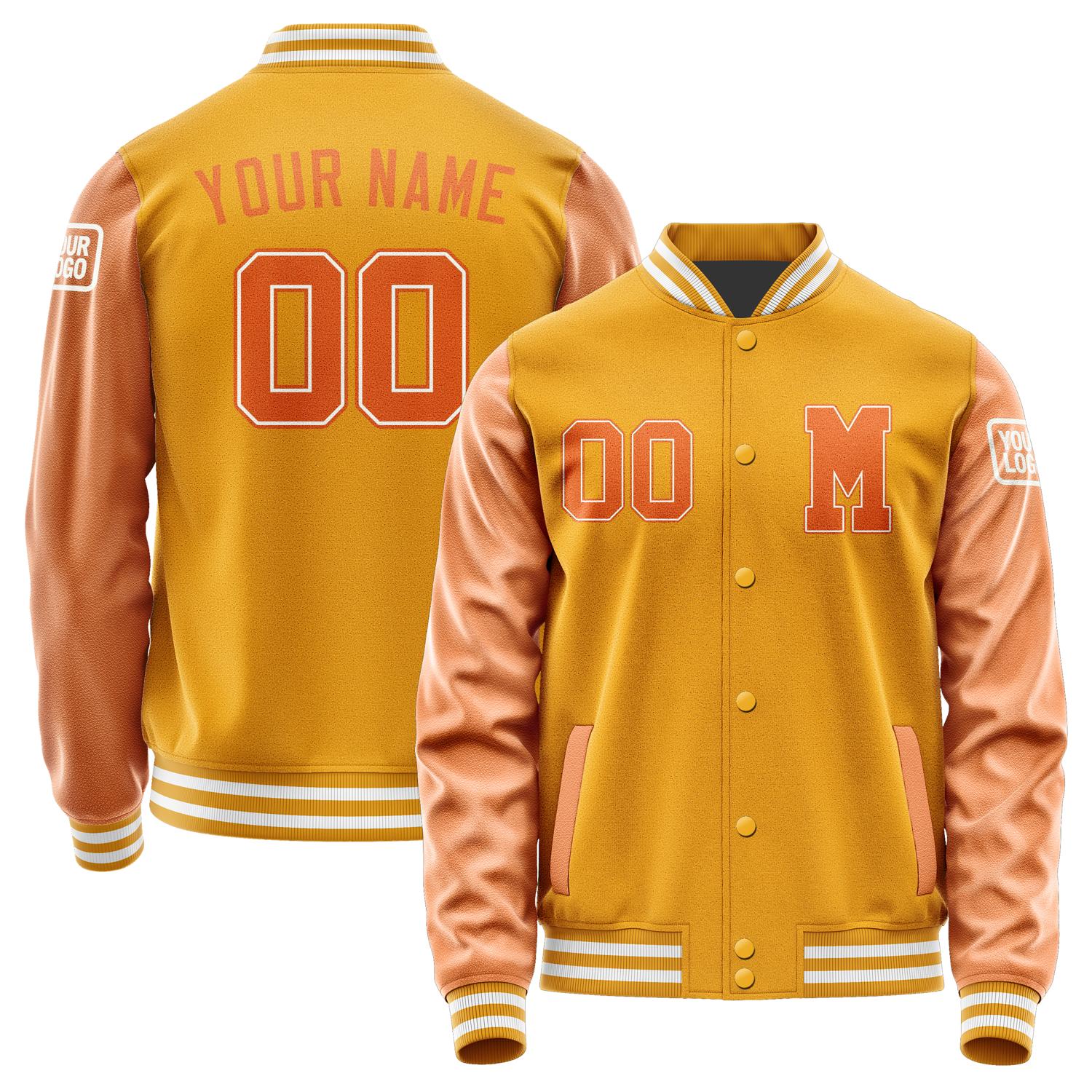 Custom Yellow Orange Jacket Jb1919281918281818