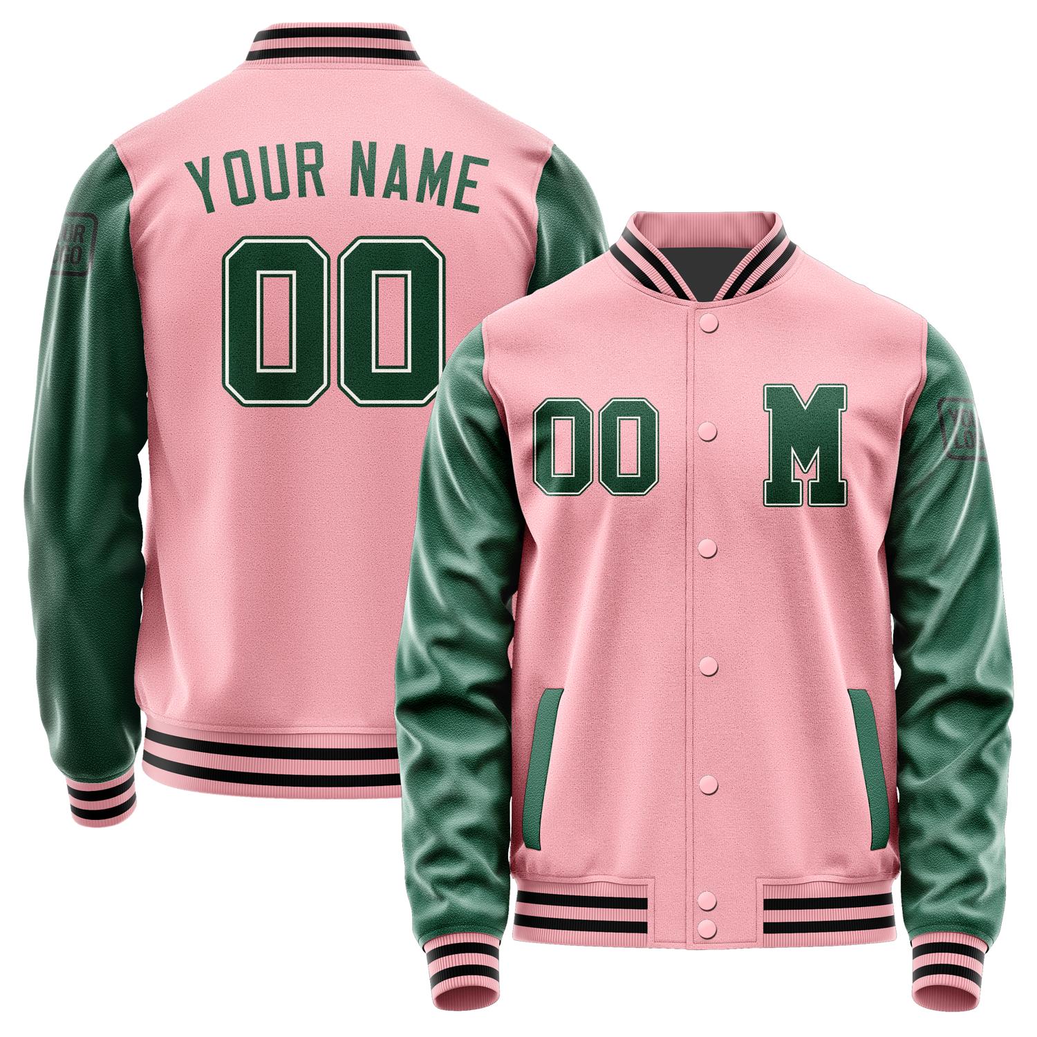 Custom Light Pink Green Jacket Jb2121052117051817