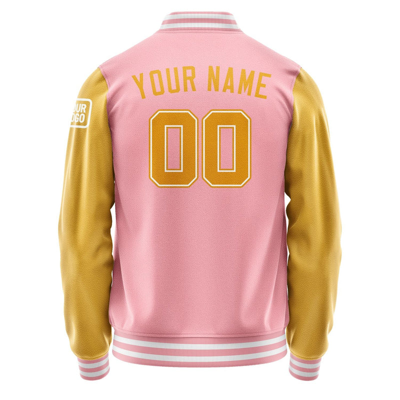 Custom Light Pink Yellow Jacket Jb2121192118191818