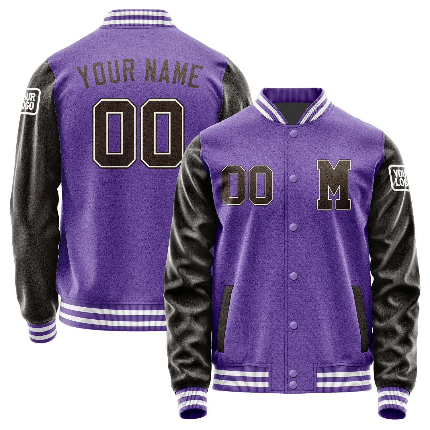 Custom Light Purple Brown Jacket Jb2323012318011818