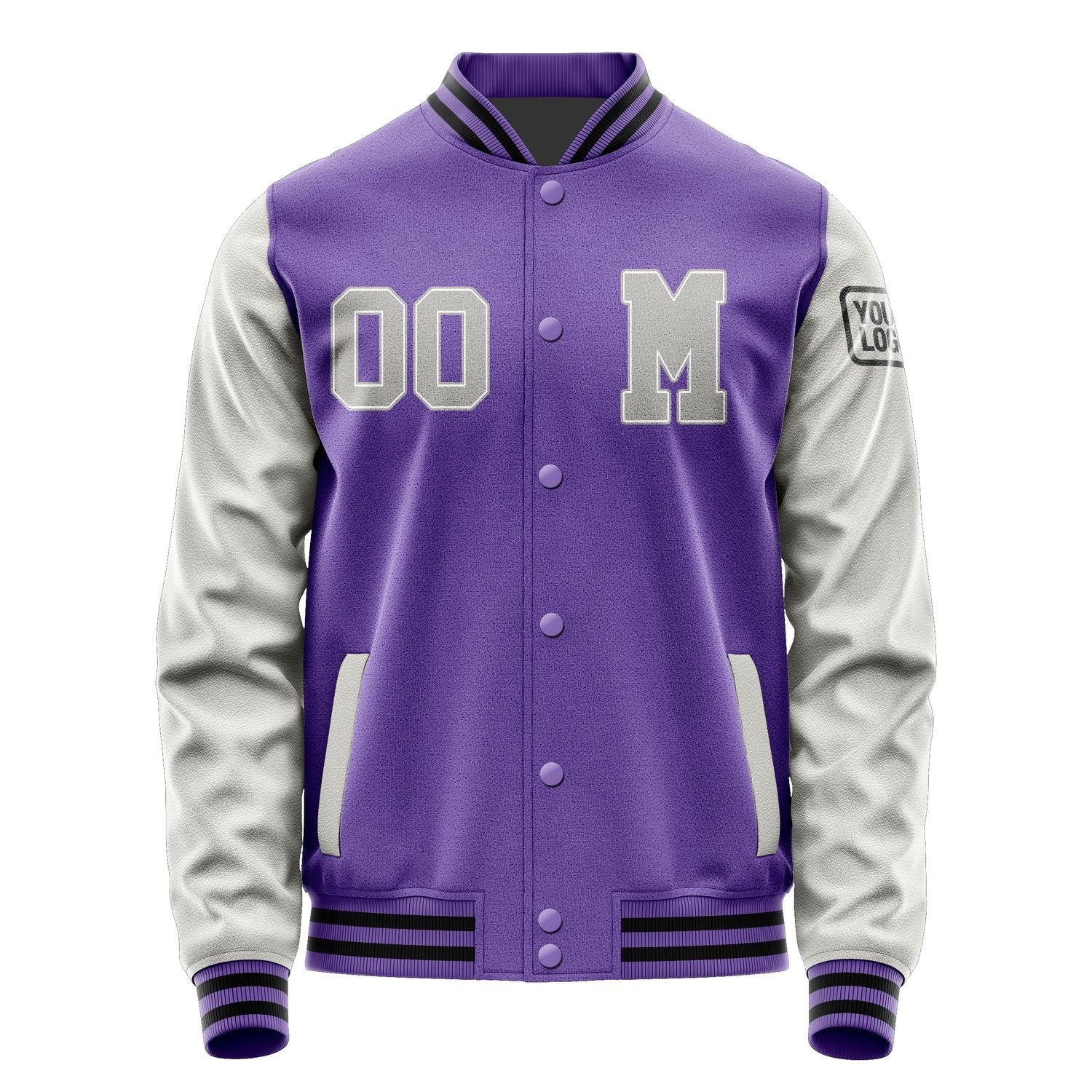 Custom Light Purple Gray Jacket Jb2323042317041817