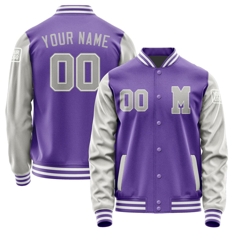 Custom Light Purple Gray Jacket Jb2323042318041818