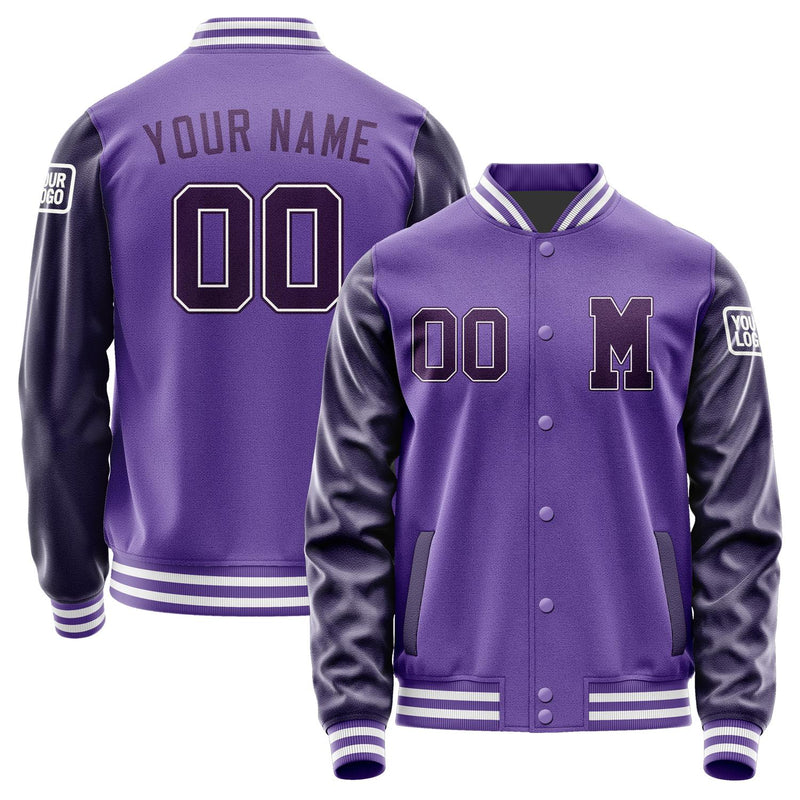 Custom Light Purple Purple Jacket Jb2323072318071818