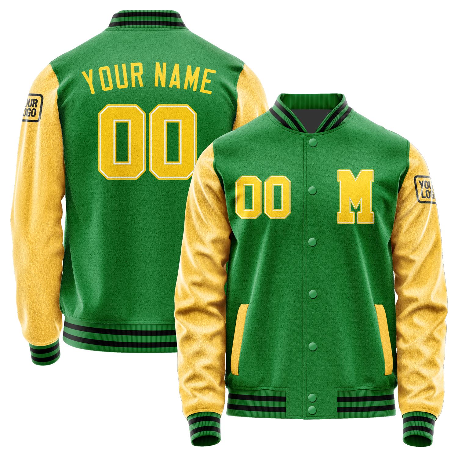 Custom Emerald Green Gold Jacket Jb2424302417301817