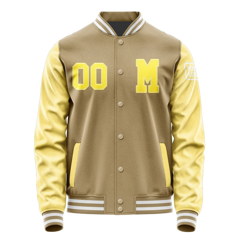 Custom Light Khaki Light Yellow Jacket Jb2525262518261818