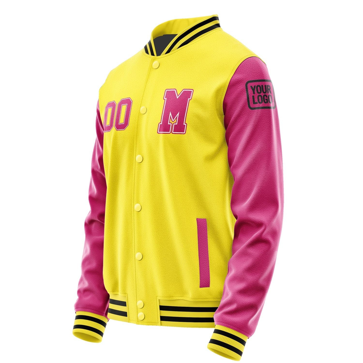 Custom Light Yellow Pink Jacket Jb2626132617131817