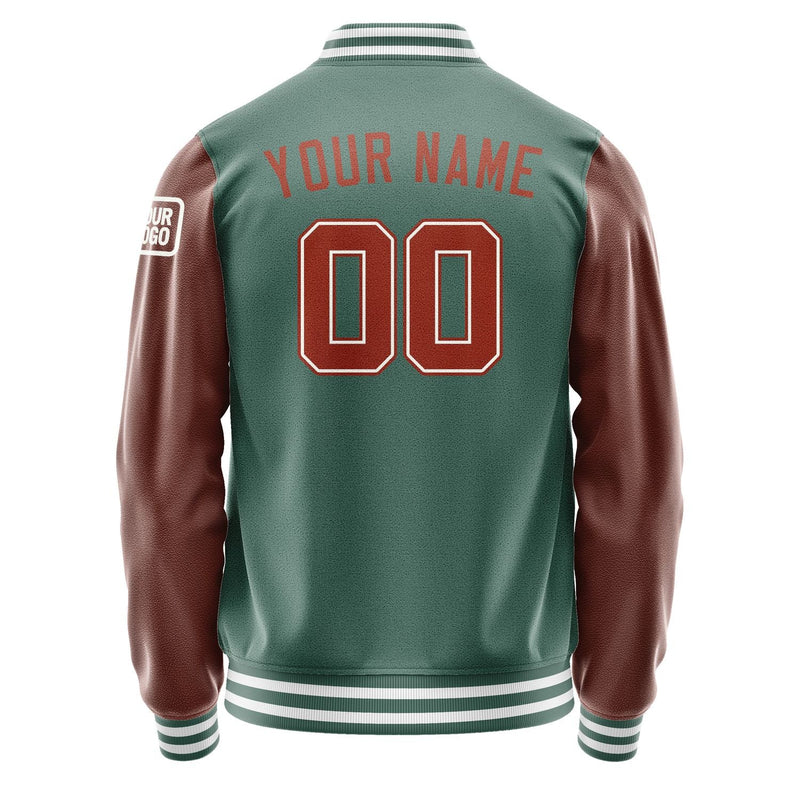 Custom Blue Green Coral Red Jacket Jb2727162718161818