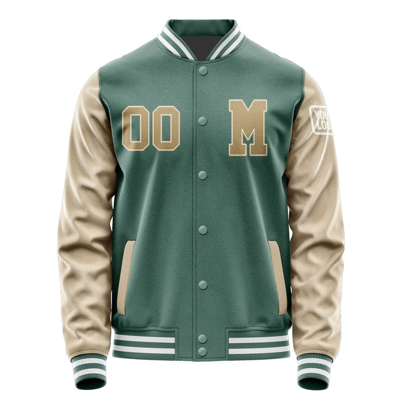 Custom Blue Green Light Khaki Jacket Jb2727252718251818