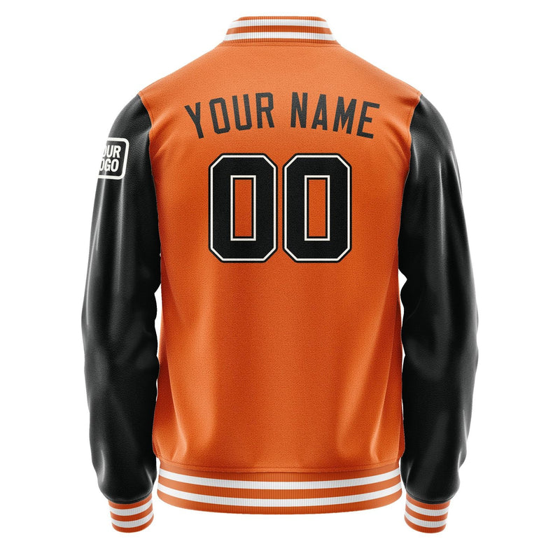 Custom Orange Black Jacket Jb2828172818171818