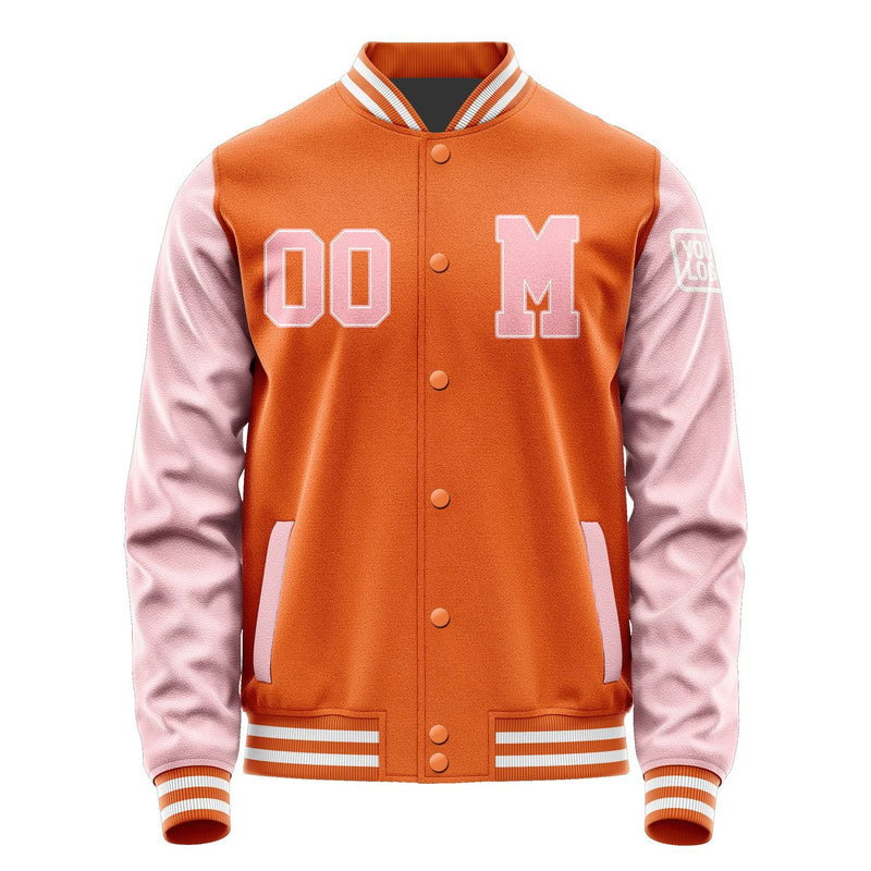 Custom Orange Light Pink Jacket Jb2828212818211818