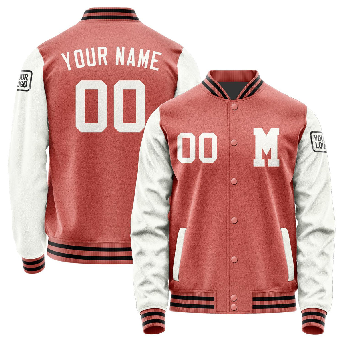 Custom Copper Rose White Jacket Jb2929182917181817