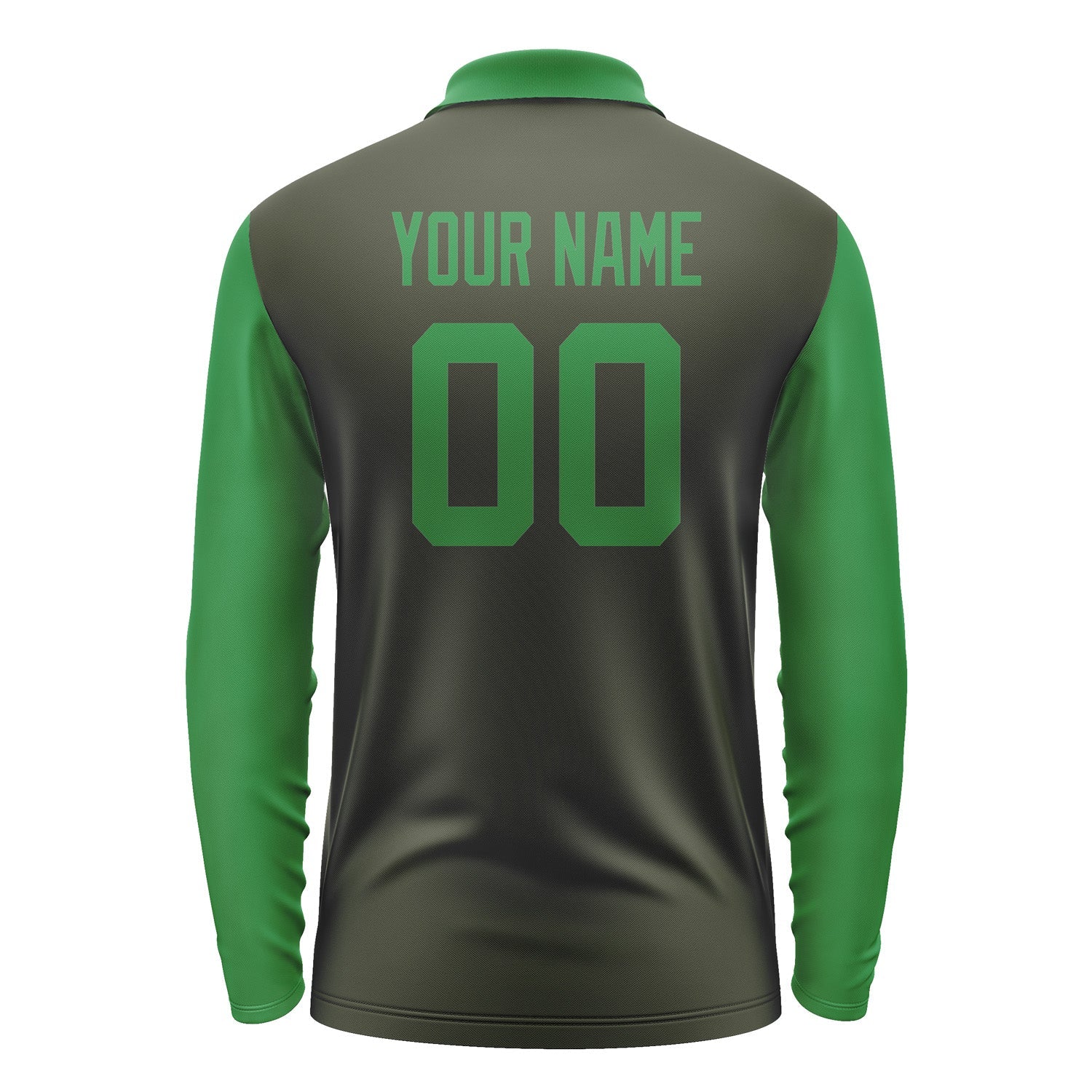 Custom Olive Emerald Green Long Sleeve Polo Shirt Pl022424B124