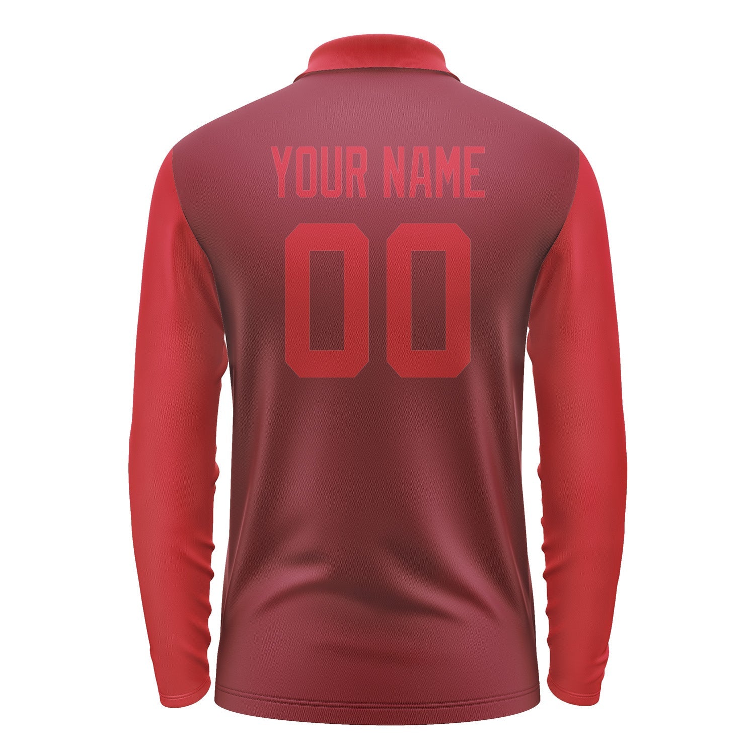 Custom Crimson Red Red Long Sleeve Polo Shirt Pl151414B114