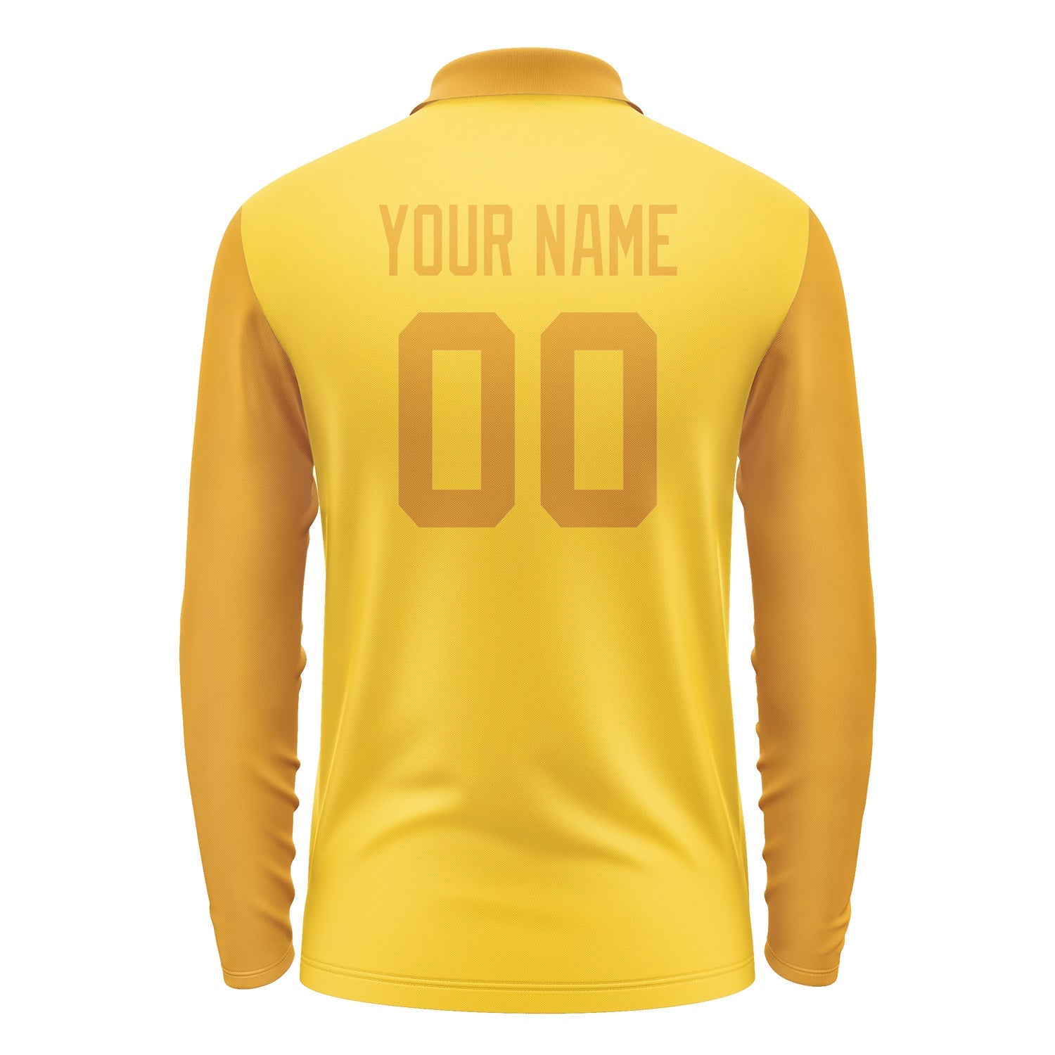 Custom Gold Yellow Long Sleeve Polo Shirt Pl301919B119