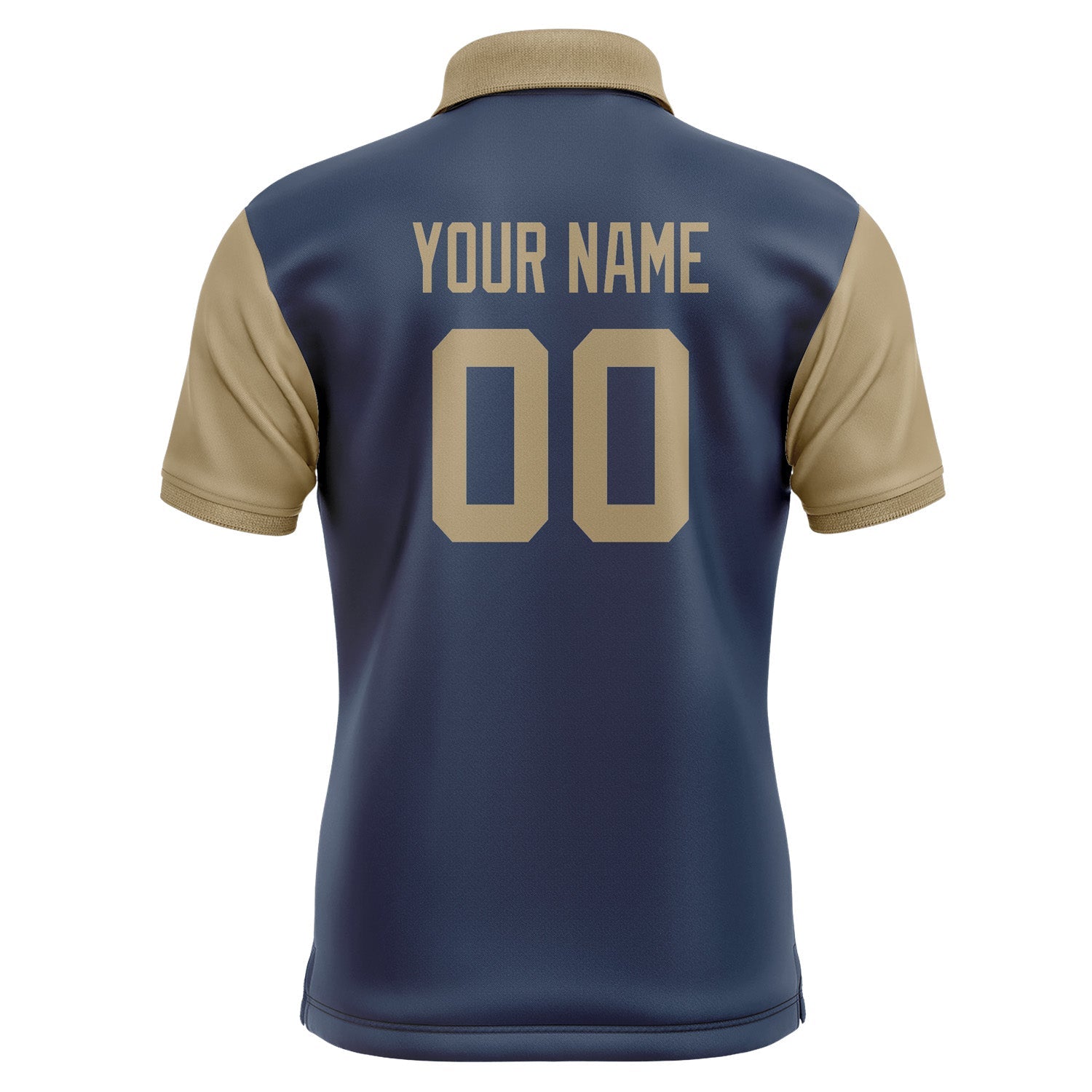Custom Blue Light Khaki Short-Sleeve Polo Shirt PO102525B125