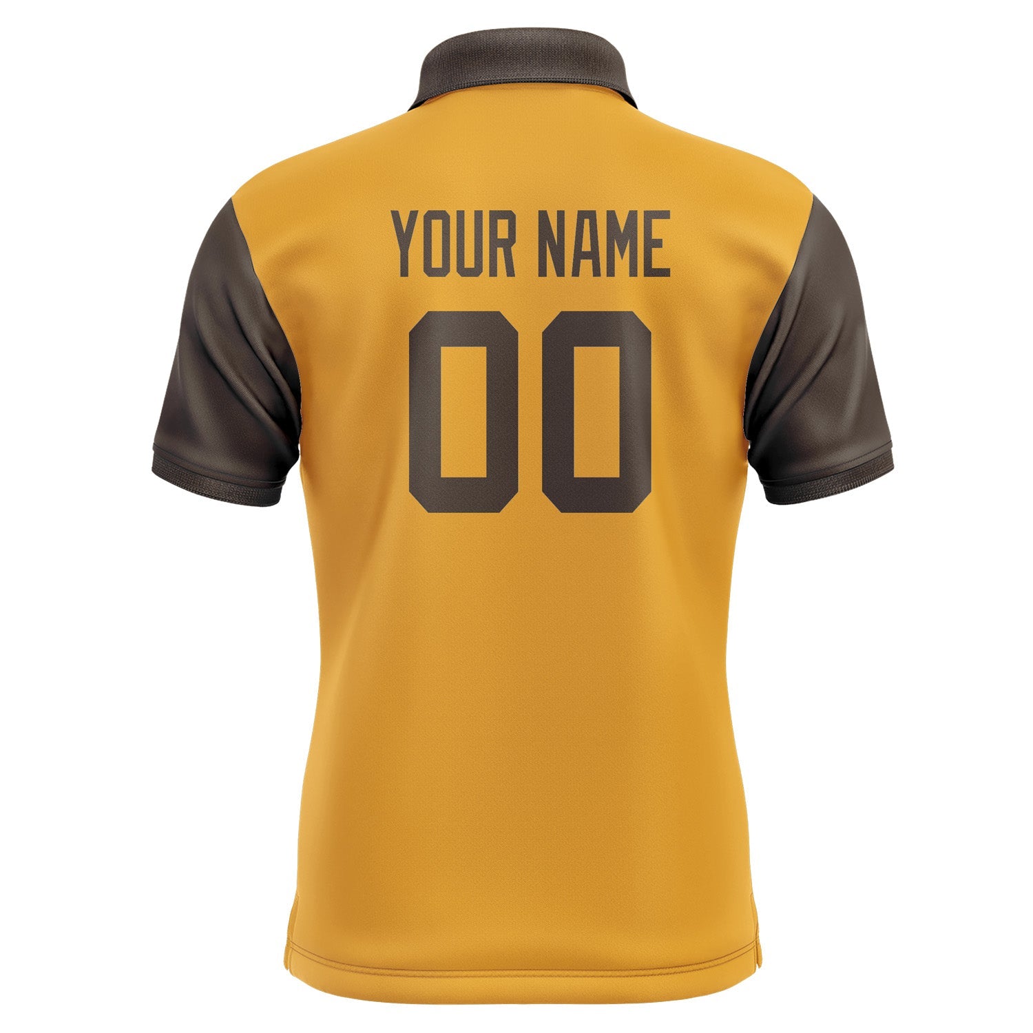 Custom Yellow Brown Short-Sleeve Polo Shirt PO190101B101