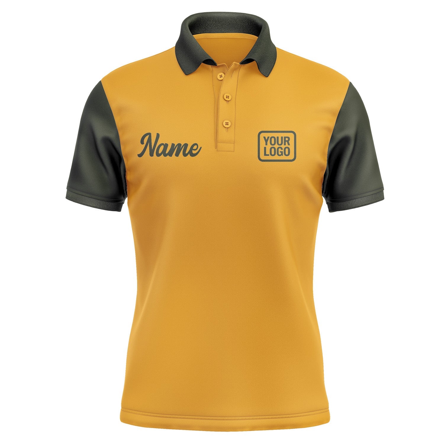 Custom Yellow Olive Short-Sleeve Polo Shirt PO190202B102