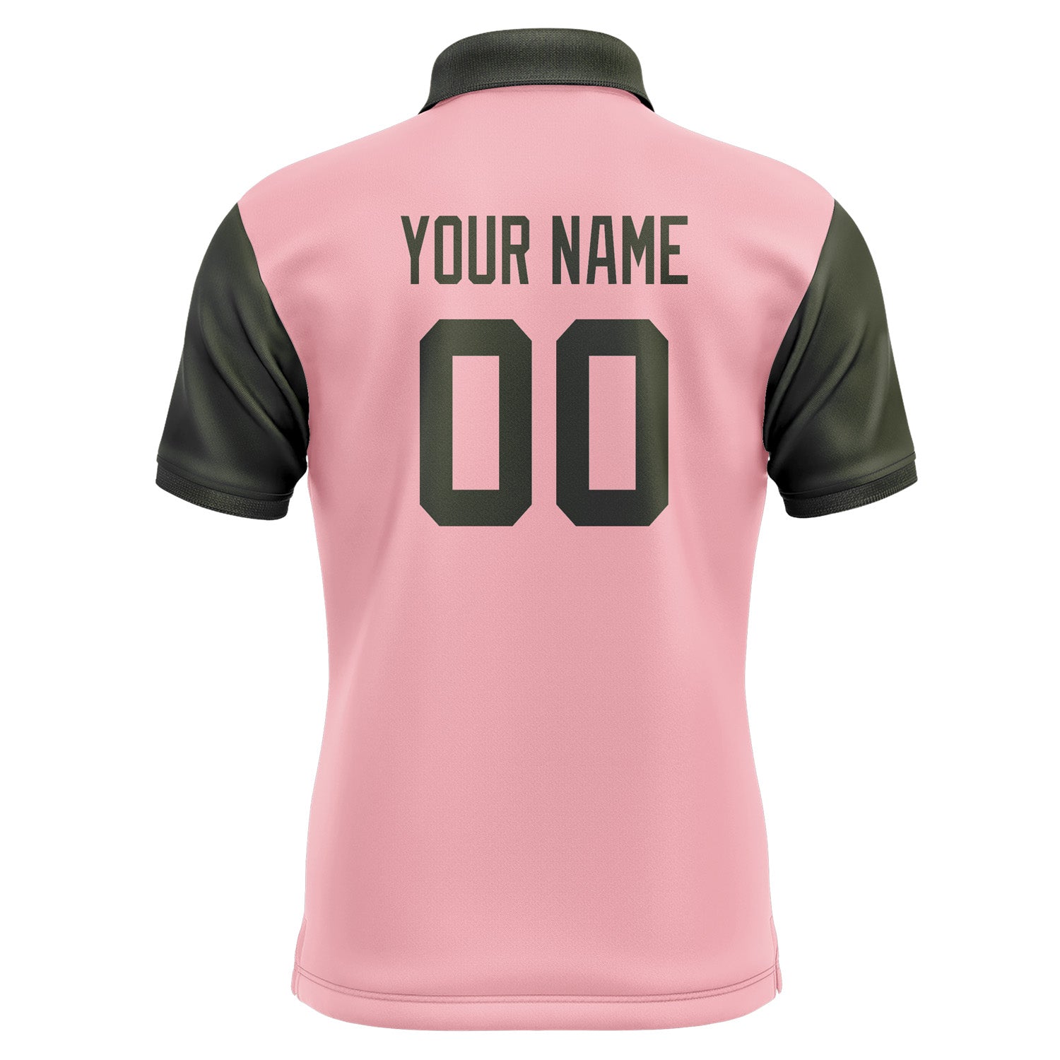 Custom Light Pink Olive Short-Sleeve Polo Shirt PO210202B102