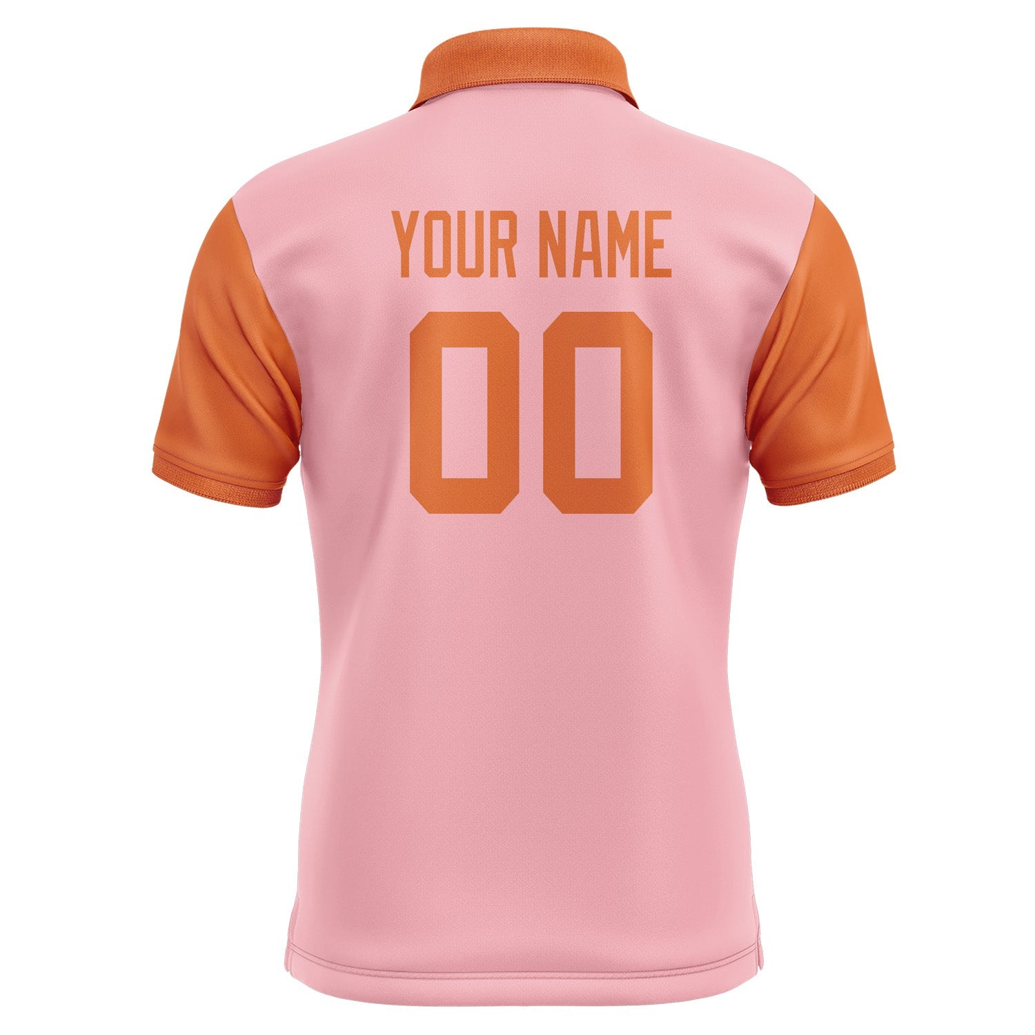 Custom Light Pink Orange Short-Sleeve Polo Shirt PO212828B128