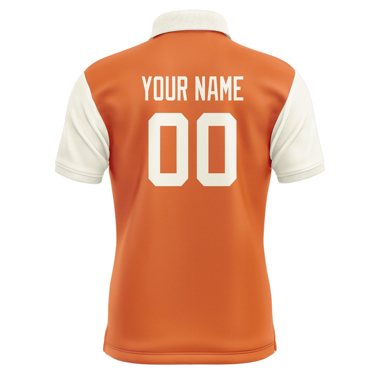 Custom Orange Cream Short-Sleeve Polo Shirt PO280303B103