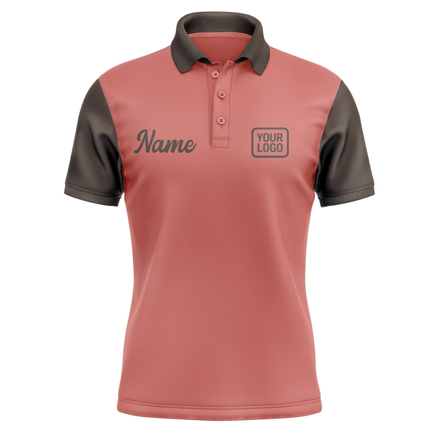 Custom Copper Rose Brown Short-Sleeve Polo Shirt PO290101B101