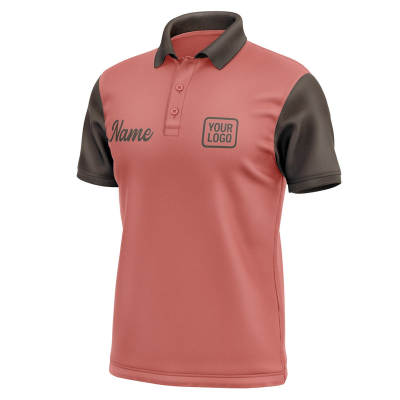 Custom Copper Rose Brown Short-Sleeve Polo Shirt PO290101B101