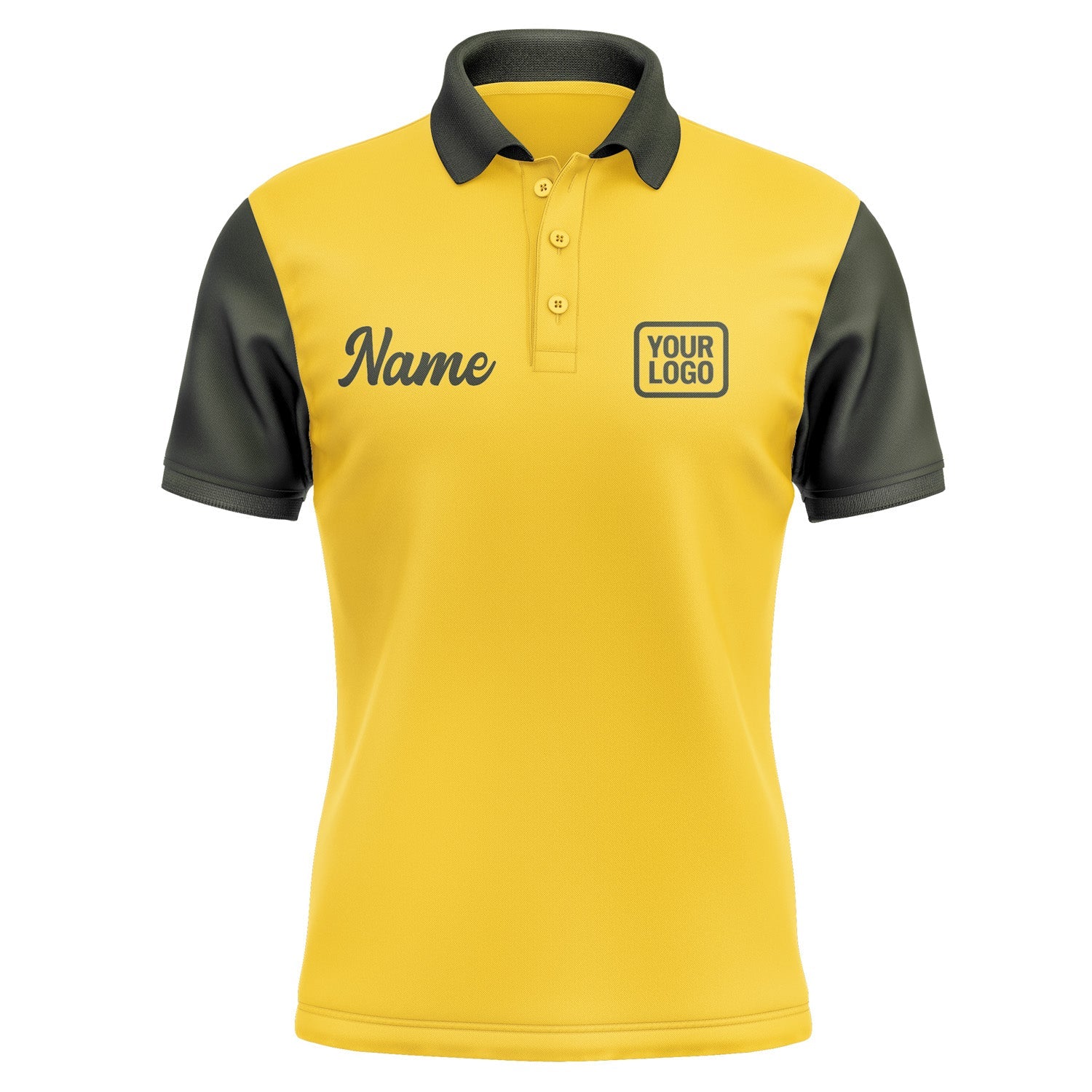 Custom Gold Olive Short-Sleeve Polo Shirt PO300202B102