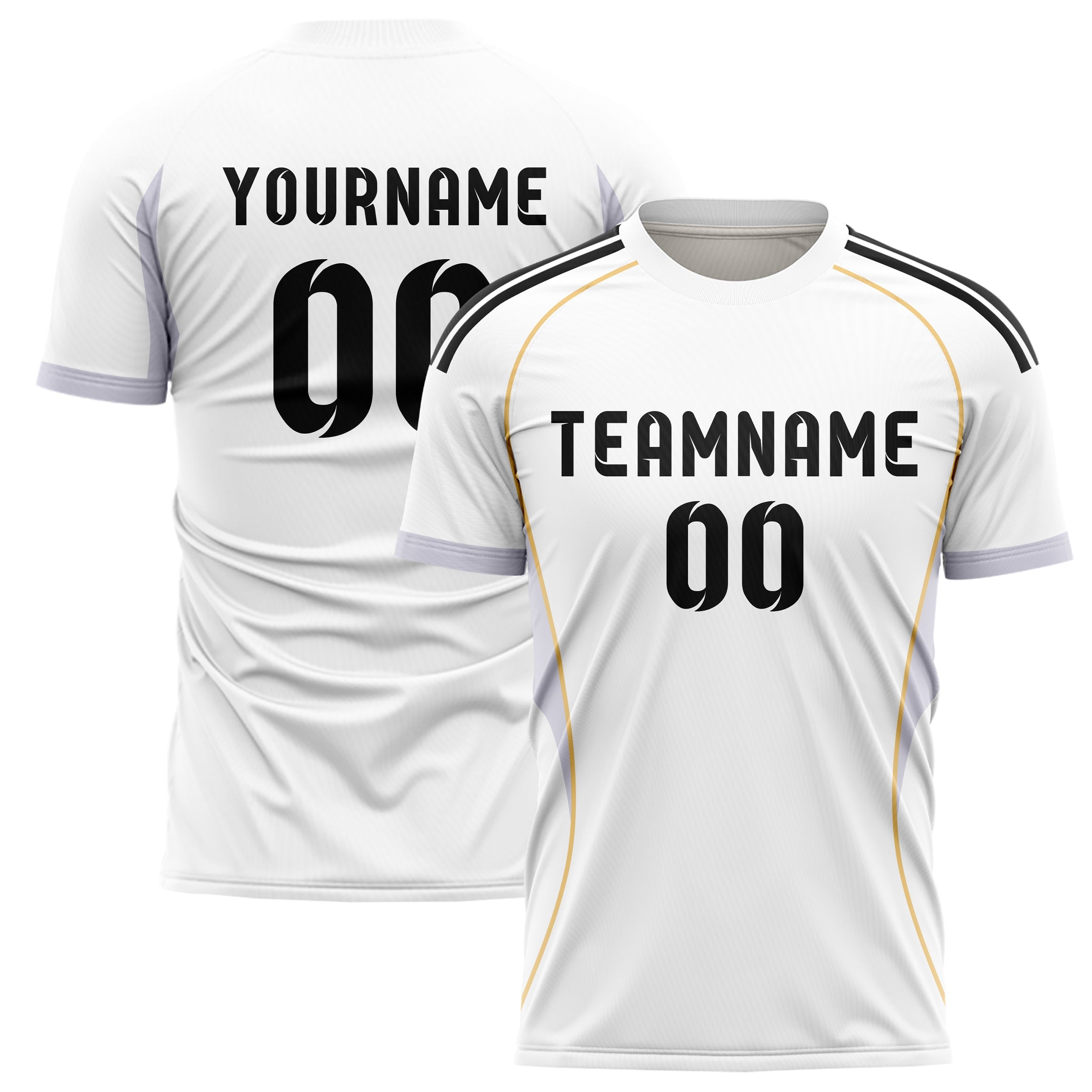 Madrid Capital Home Inspired Jersey - Custom Name, Number & Logo